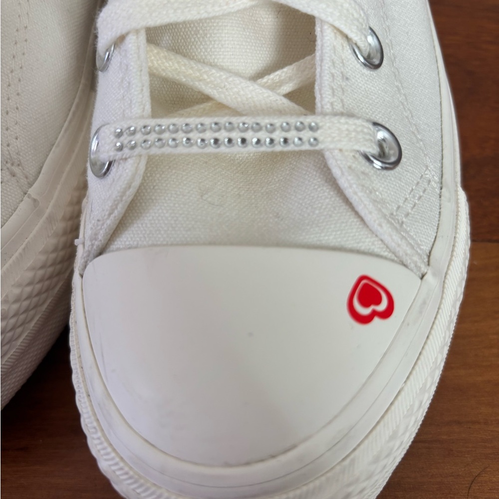 Converse Chuck Taylor All Star Lift Platform Y2K Heart High Top Sneaker size 8.5 - Picture 11 of 11